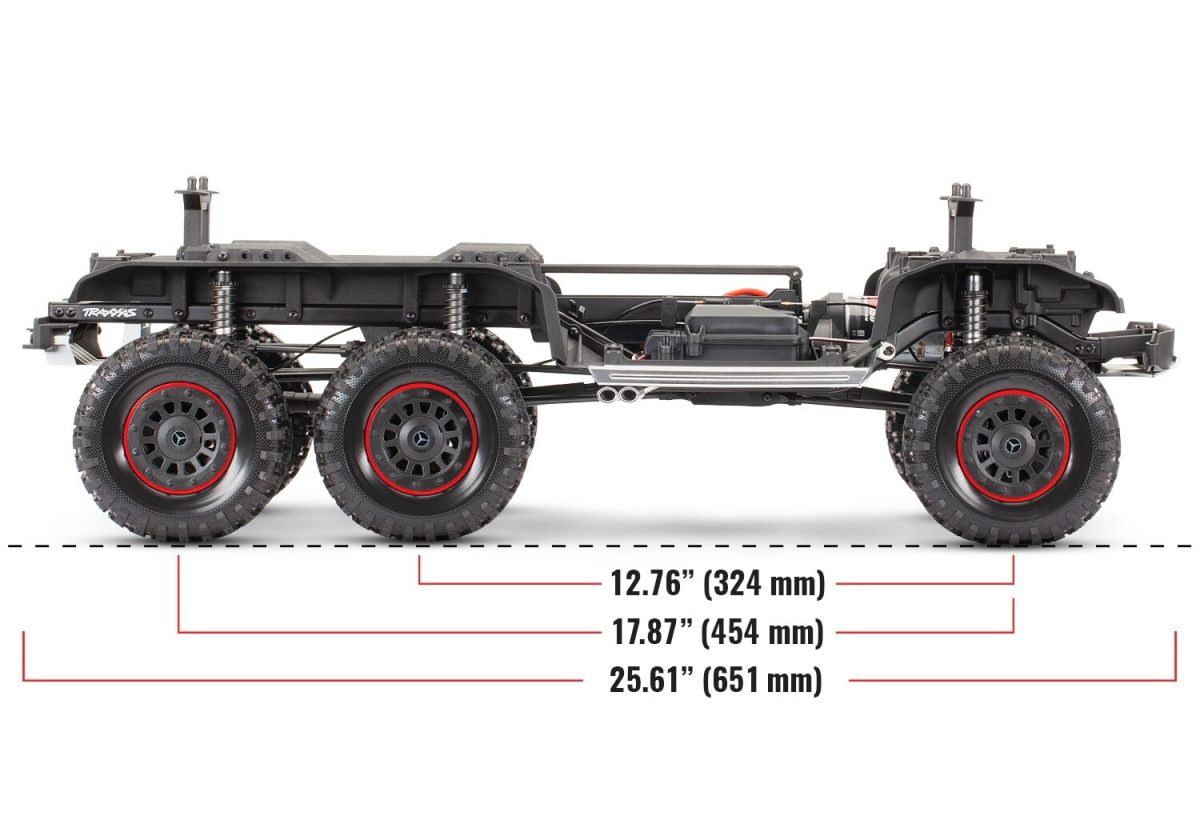 Traxxas: TRX-6 Mercedes-Benz G63 AMG 6X6 TQi 2.4G RTR - Bilde 4