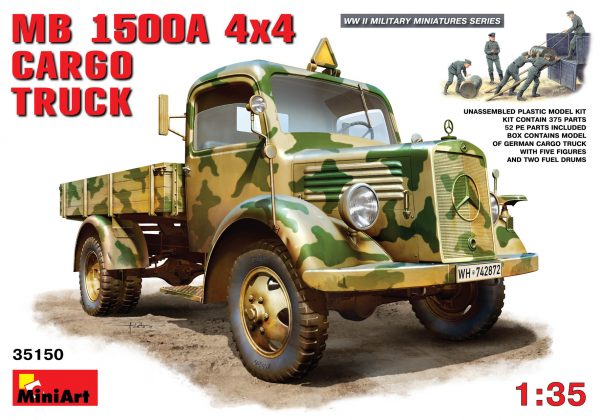 MiniArt: MB 1500A 4x4 CARGO TRUCK