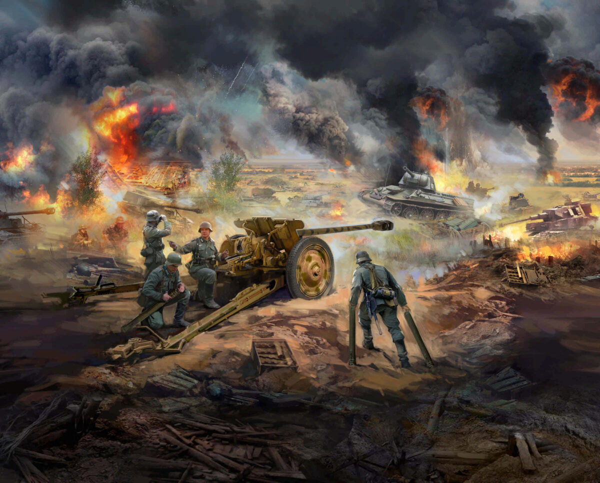 ICM: 1/35 Battle of Kursk (July 1943) (T-34-76 (early 1943), Pak 36(r ) with Crew (4 figures)) - Bilde 1