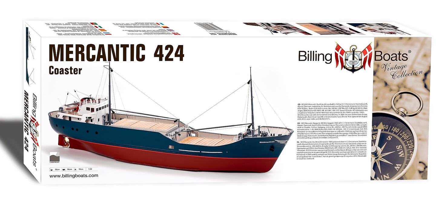 Billing Boats: 1:50 Mercantic - Wooden hull - Bilde 1