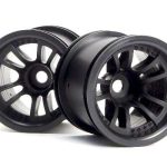 HPI:  Racing Split 5 Truck Wheel (Black/2Pcs)