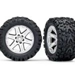 Traxxas: Tires & Wheels Talon Extreme/RXT Satin Chrome 2.8 4WD TSM