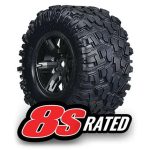 Traxxas: Tires & Wheels Maxx AT/X-Maxx Black (2)