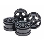 Tamiya:  C-SHAPED 10-SPOKE WHEEL BLACK 4PCS