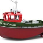 Heng Long: Tug Boat - Radiostyrt mini Slepebåt 686 - Grønn