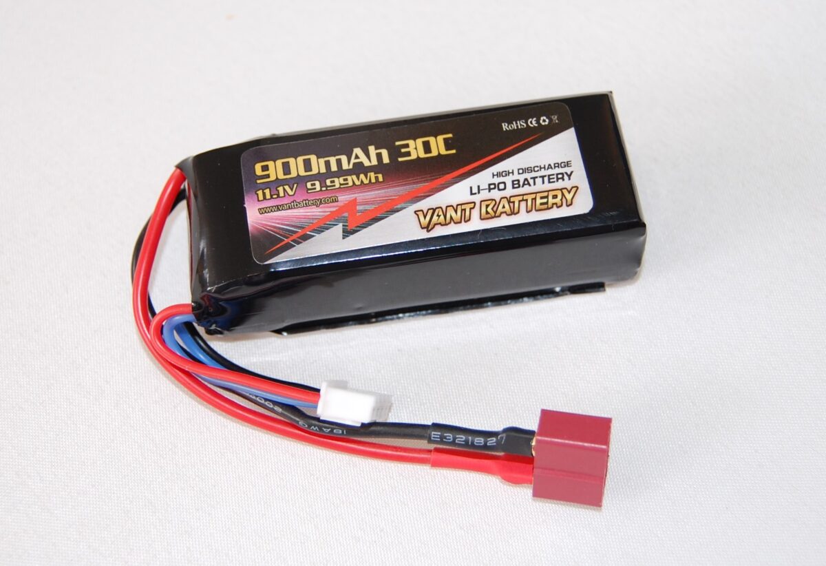 Vant: 11.1V 900mAh 30C DEANS – XH - Bilde 1