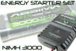 ENERGY STARTER SET – BATTERY NIMH 3000mAh AND CHARGER NC-2.0
