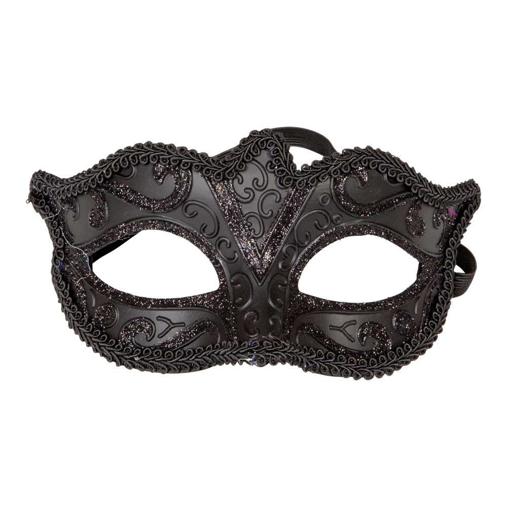 97511_0ab28764e5804f94edc10f2559af413e.jpg Maskerademaske, Sort - Bilde 1