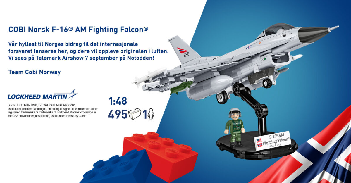 Cobi: Lockheed Martin F-16 Norsk utgave med pilot - Bilde 8