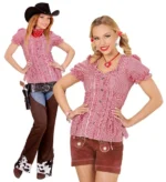 Rød rutete bluse - Bilde 6