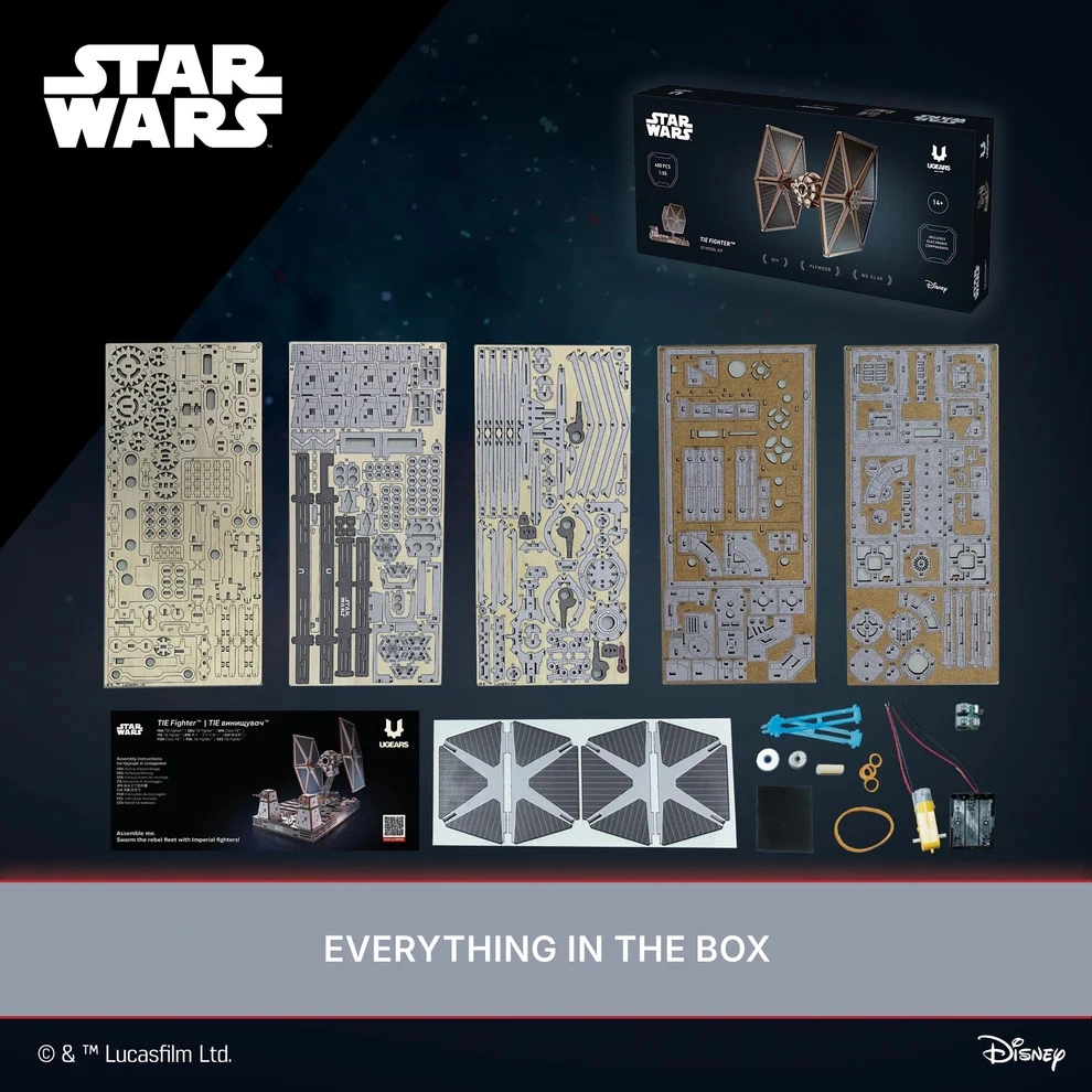 UG70270_11 Ugears: TIE Fighter Star Wars - Bilde 2