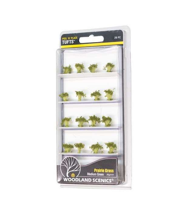 1028930-Medium-Green-Prairie-Grass-20-Stk-88187-1_1_9d28b89e022aa1880663e2808c5fa47c.jpg Woodland scenics: Præriegress, Medium Grønn, 20 Tuster - Bilde 1