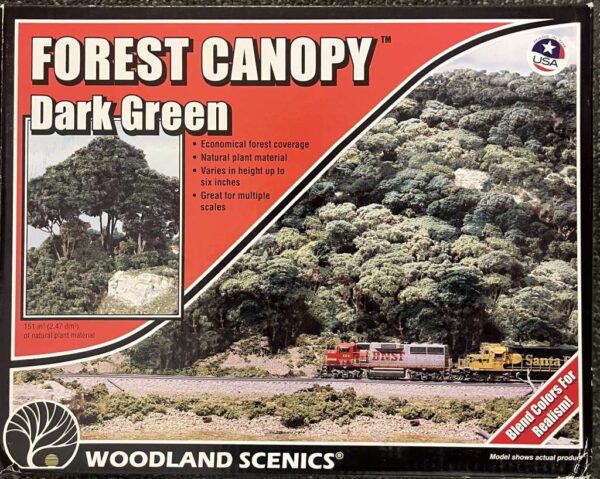 Woodland scenics: Dark Green Forest Canopy