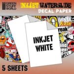 GSW: WHITE INKJET DECAL PAPER 5 PCS